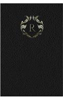 Monogram "R" Blank Book: (18 Monogram Black 150 Blank)