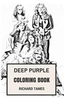 Deep Purple Coloring Book: English Rock Legends and Heavy Metal and Hard Rock Pioneers Ian Gillan and Ritchie Blackmoore Inspired Adult Coloring Book(Coloring Book for Adults)
