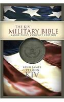 Military Bible-KJV-Large Print Compact: King James Version, Green, Simulated Leather