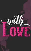 With Love Valentine Day gift notebook
