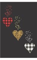 Leopard and Buffalo Plaid Hearts