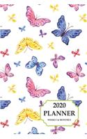 2020 Planner Weekly And Monthly: 2020 Planner Butterfly Design