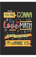 You Are Gonna Love Math After You Meet Me: 120 Pages I 6x9 I College Ruled Lined Paper