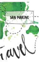 San Marino: Liniertes Reisetagebuch Notizbuch oder Reise Notizheft liniert - Reisen Journal für Männer und Frauen mit Linien