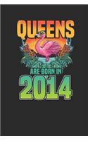 Queens Are Born In 2014: Dotted Bullet Grid Notebook / Journal (6 X 9 -120 Pages) - Birthday Gift Idea