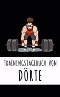 Trainingstagebuch von Dörte: Personalisierter Tagesplaner für dein Fitness- und Krafttraining im Fitnessstudio oder Zuhause