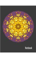Mandala Notebook: Lined Mandala Journal, (8.5"x11" - 100 Pages), lined For Journaling, Writing, Dirary, Planning or Doodling. Beautiful inspiring Mandala Art.