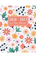 2020-2021 Two Year Planner: plan ahead two year monthly planner - 2020-2021 Monthly Planner Calendar - Jan 2020 - Dec 2021 - 24 Months Agenda Planner with Holiday - Personal Ap