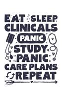 Eat Sleep Clinicals Panic Study Panic Care Plans Repeat