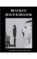Music Notes Journal/Notebook