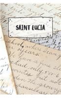 Saint Lucia: Ruled Travel Diary Notebook or Journey Journal - Lined Trip Pocketbook for Men and Women with Lines