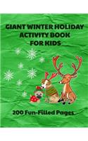 Giant Winter Holiday Activity Book for Kids