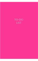 To-Do List: Daily Checklist Journal with Checkboxes Hot Pink