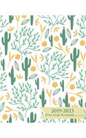 2019-2023 Five Year Planner- Cactus Garden: 60 Months Planner and Calendar, Monthly Calendar Planner, Agenda Planner and Schedule Organizer, Journal Planner and Logbook, Appointment Notebook, 