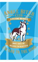 Ankle Biter Club Lifetime Member: Don't Hate Me Because I'm Beautiful, I'm Bad to the Bone - Husky Notebook Journal Composition Book