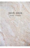 2019-2020 Weekly Planner: Two Year Planner 6 X 9 with To-Do List (Marble Cover Volume 2)