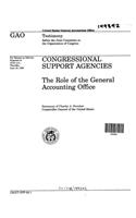 Congressional Support Agencies: The Role of the General Accounting Office