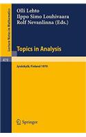 Topics in Analysis