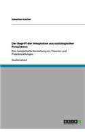 Begriff der Integration aus soziologischer Perspektive