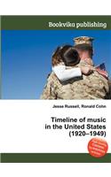 Timeline of Music in the United States (1920-1949)