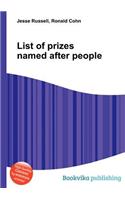 List of Prizes Named After People: (English)