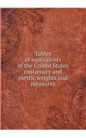 Tables of Equivalents of the United States Customary and Metric Weights and Measures