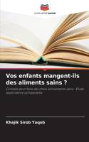 Vos enfants mangent-ils des aliments sains ?