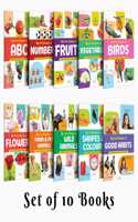 My First Picture Book Collection For Early Learning : Early Learning Picture Book Collections, Essential Book With 10 Topics, gift for Kids