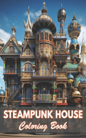 Steampunk House Coloring Book