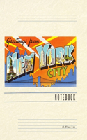 Vintage Lined Notebook Greetings from New York City