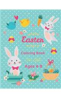 Happy Easter Day Coloring Book For Kids Ages 4-8