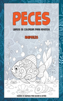 Libros de colorear para adultos - Diseños de animales para aliviar el estrés - Animales - Peces