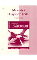 Manual of Tests to accompany Essentials of Marketing