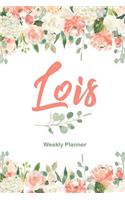 Lois Weekly Planner: Undated Version include Habit Tracker Monthly Review Journal Prompt book Dot Grid Note