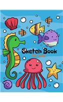 Sketchbook for kids: Blank Paper for Drawing, Paint, Write, Doodle, Notes, Sketching, Creative Diary And Journal 8.5 x 11 Extra Large 110 Blank Pages