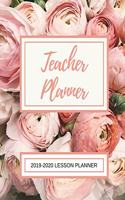 Lesson Planner for Teachers: Weekly and Monthly Teacher Planner - Academic Year Lesson Plan and Record Book with Floral Cover (July through June)