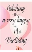 Wishing you a very happy 74th Birthday