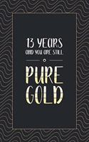 13th Birthday Notebook