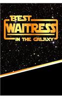 The Best Waitress in the Galaxy: Isometric Dot Paper Notebook Book 120 Pages 6"x9"