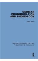 German Pronunciation and Phonology