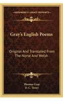 Gray's English Poems