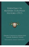 Essentials In Modern European History (1917)