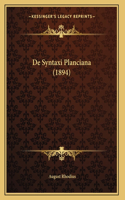 De Syntaxi Planciana (1894)