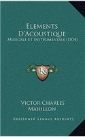 Elements D'Acoustique