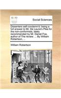 Dissenters self-condemn'd
