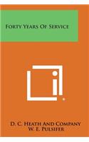 Forty Years of Service