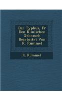 Typhus, Fur Den Klinischen Gebrauch Bearbeitet Von R. Rummel