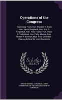 Operations of the Congress: Testimony from Hon. Wendell H. Ford, Hon. Karen Shepherd, Hon. Eric D. Fingerhut, Hon. Tillie Fowler, Hon. Peter G. Torkildsen, Hon. Patty Murray, H