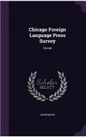 Chicago Foreign Language Press Survey: Slovak