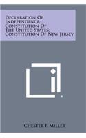 Declaration of Independence; Constitution of the United States; Constitution of New Jersey: (English)